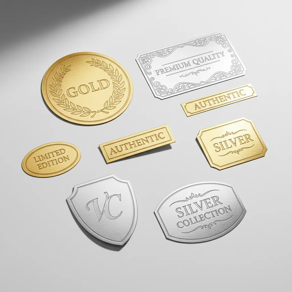 Altın/Gümüş Metalize Etiket